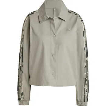 Dámské oblečení Dámská Mikina ADIDAS W CAMO 3S C JKT IY1689 – Šedá M