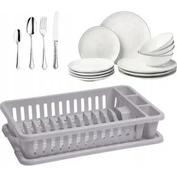 Odkapávač na nádobí CURVER Základní šedý odkapávač na nádobí