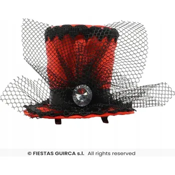 Klobouk SUPER Mini klobouk červený 13037BZ