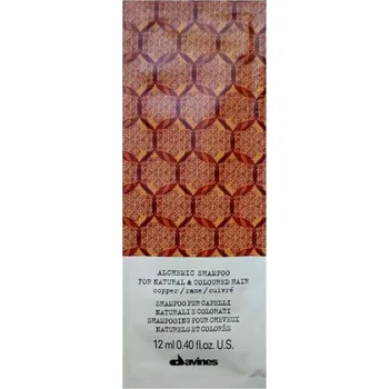 Šampon Davines Alchemic šampon pro přírodní nebo barvené vlasy 12ml měděný (copper)