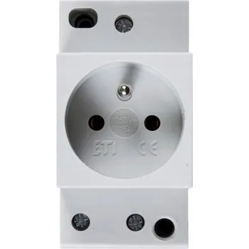 Elektrická zásuvka Elektrická Zásuvka ETI Polam černá