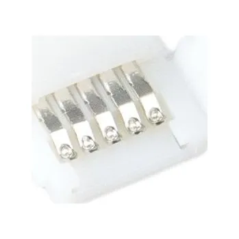LED páska RGBW LED zacvakávací konektor / spojka, 10mm, 5pin