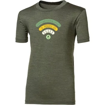 Chlapecké tričko triko krátké dětské Progress BRAM SIGNAL khaki melír