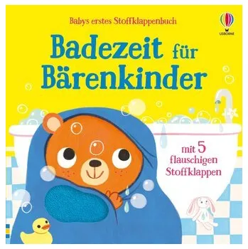 První čtění Babys erstes Stoffklappenbuch: Badezeit für Bärenkinder
