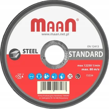 Řezný kotouč Kotouč na řezání oceli Maan 125 x 22,2 mm