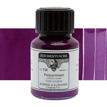 Tuš Rohrer & Klingner Zeichentusche 50 ml - Purple Violet