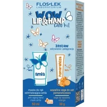 Péče o ruce Flos-Lek sada: vazelína na rty + maska na ruce