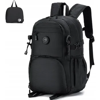 Městský batoh SKLÁDACÍ CESTOVNÍ BATOH PŘÍRUČNÍ KABINOVÝ PEVNÝ RYANAIR 40x20x25 cm Černý