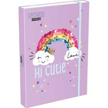 Set školních potřeb box na sešity A4 Lollipop Stay Cute 24
