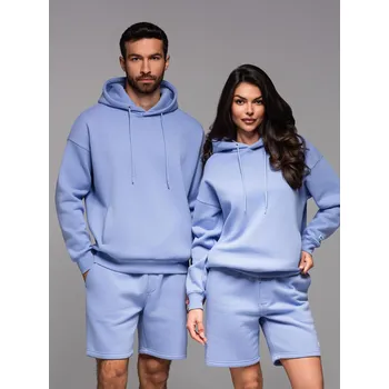 Pánská mikina Unisex mikina s kapucí a kapsami - levandulová V9 OU-SNBC-0105 - M/L