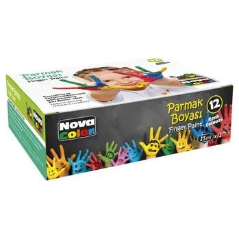 Výtvárné potřeby barvy prstové NC-460 12ks 25ml