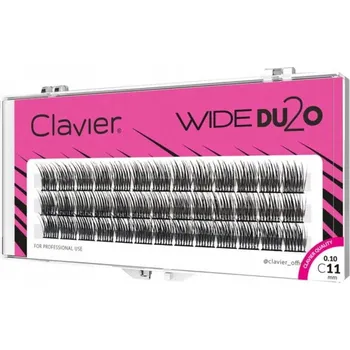 Umělé řasy Řasy Clavier Wide Du2o C 0,10 11 mm černé