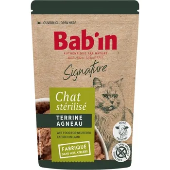 Krmivo pro kočku Bab'in Paštika pro dospělé kočky s jehněčím masem 80g