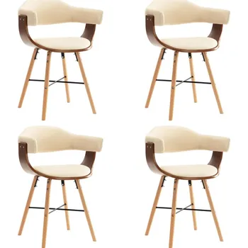 Jídelní židle Jídelní židle 6 ks černé umělá kůže a ohýbané dřevo