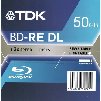Blu-ray disk TDK BD-RE DL 50 GB 1 ks