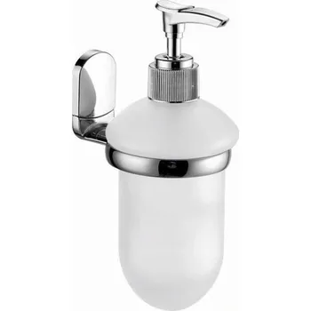 Obraz Nástěnný ruční dávkovač Bisk 250 ml stříbrný