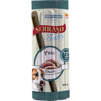Krmivo pro psa Serrano Dog Sticks Duck, tyčinka 16 x 12 g