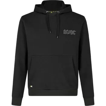 Pánská mikina SAFETY JOGGER AC/DC mikina přes hlavu s kapucí Barva: černá, Velikost: 2XL
