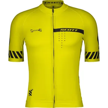 cyklistický dres Dres SCOTT RC Pro kr. rukáv sulphur yellow/black L
