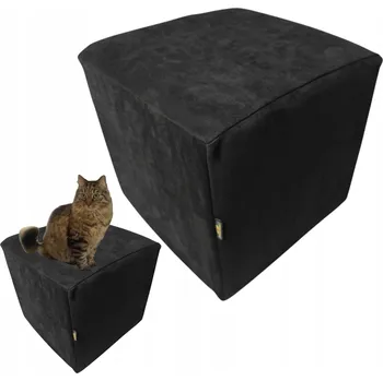 Taburet Čalouněný Taburet Dream House černý