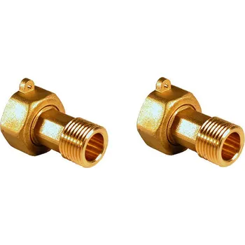 Eco produkty Mosazné půlšroubení k vodoměru 2" Sada 2 ks - připojovací šroubení k vodoměru