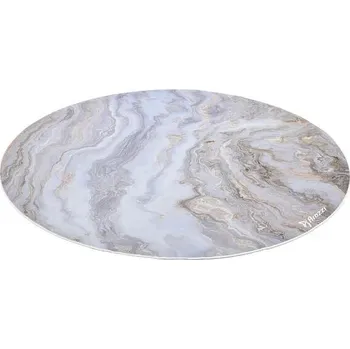 Počítačové příslušenství AROZZI Zona Floorpad White Marble/ ochranná podložka na podlahu/ kulatá 121 cm průměr/ design bílý mramor (AZ-ZONA-PAD-WTM)