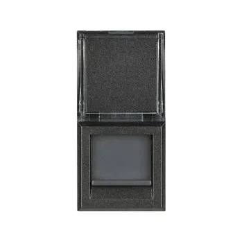 Elektrická zásuvka Internetová zásuvka nástěnná Bticino Axolute šedá