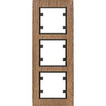 Rámeček trojitý Hager hnědý