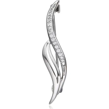 Přívěsek NUBIS® Stříbrná brož se zirkony - NB-8507