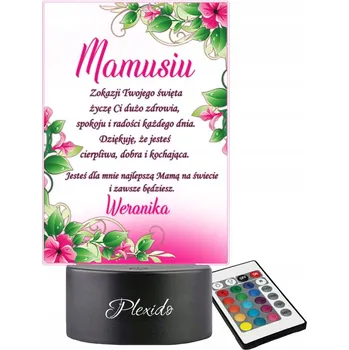 Lampička Plexido vícebarevná Noční lampa