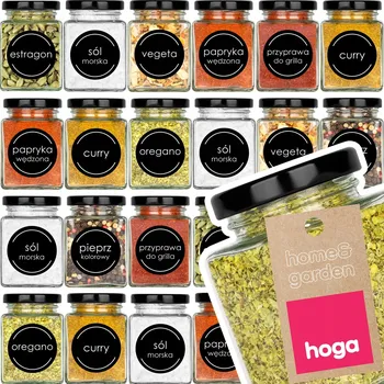 Dóza na potraviny 24x SKLENĚNÁ ZAVAŘOVACÍ SKLENICE ČTVERCOVÁ UZAVÍRATELNÁ NÁDOBA NA POTRAVINY 140ml + ETIKETY