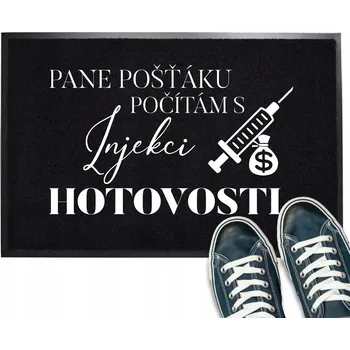 VSTUPNÍ ROHOŽKA ČERNÁ 40X60 S NÁPIS HIT A VAŠÍ NÁPIS