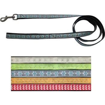 Vodítko pro psa Vodítko popruh stuha, různé dekory 2 x 140 cm