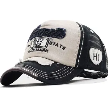 Kšiltovka Čepice s kšiltem Bavlněná Kšiltovka ALOHA Hawaii Černá