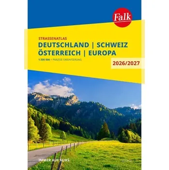Falk Straßenatlas 2026/2027 Deutschland, Schweiz, Österreich 1:300.000