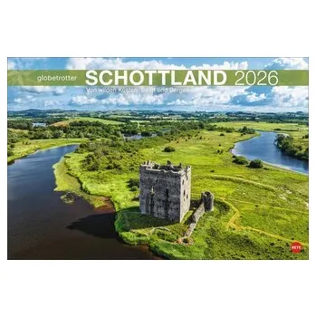 Cestování Schottland Globetrotter Kalender 2026 - Von wilden Küsten, Seen und Bergen - Heye
