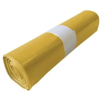 Pytle na odpadky Pytel rolovaný 120L/80my 15ks žlutý ( )
