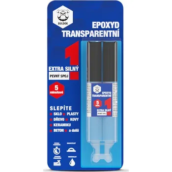 Průmyslové lepidlo Epoxyd transparentní BULDOK 28g