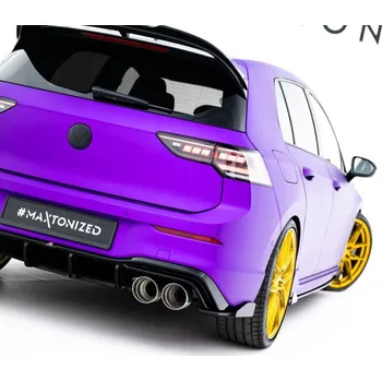 Tuning Splittery zadní boční Street Pro + flaps V.2 Volkswagen Golf R Mk8 / Mk8 Facelift černo červené