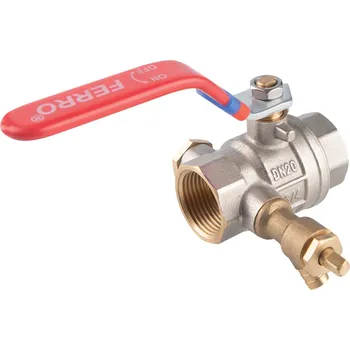 Ferro Kulový plnoprůtočný kohout s vypouštěním čtyřhran 6/4", ovládání kohoutu páka MM