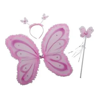 Kostýmový set motýla, růžová barva
