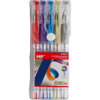 popisovač gel glitter 5ks PE105-5