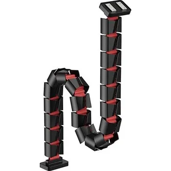 kabelová chránička Powerton WPECM7B organizér kabelů černočervený