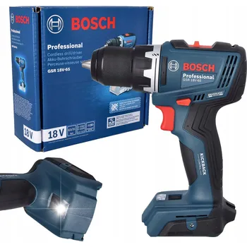 Aku Vrtačka 18V Bosch GSR 18V-65 (pouze tělo; karton) 63Nm