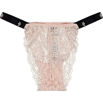 Kalhotky ADIDAS ORIGINALS Adidas Originals Logo Lace Brazilian Pant Peach Whip 14 (L)