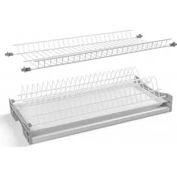 Organizace kuchyně Odkapávač GTV BASIC 1, dvoupatrový, skříň 400, na desky 16 - 18 mm, 1x vana, bílá