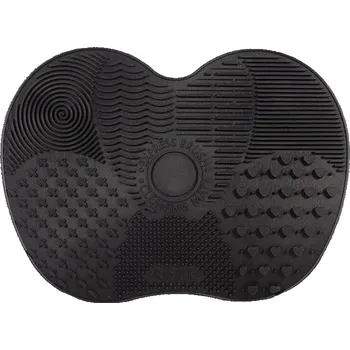 Kosmetický štětec Silikonová podložka pro čištění štětců s přísavkou | čistič štětců, kosmetická podložka - Černá-S