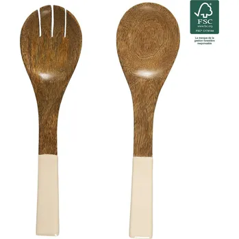 Příbor Nábytek Pegas Sada příborů na servírování Dune z mangového dřeva