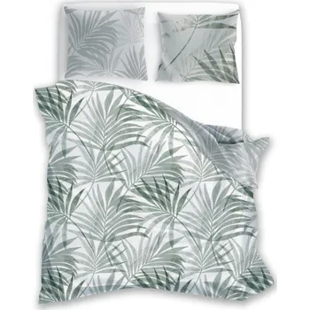 Povlečení Bavlněné povlečení MILAGRO VERDE 004 160x200 cm + 2x 70x80 cm bílé/zelené