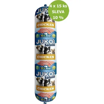 Krmivo pro psa JUKO Salami Chicken (kuřecí) 1 kg, 4 x15 ks- + Doprava ZDARMA